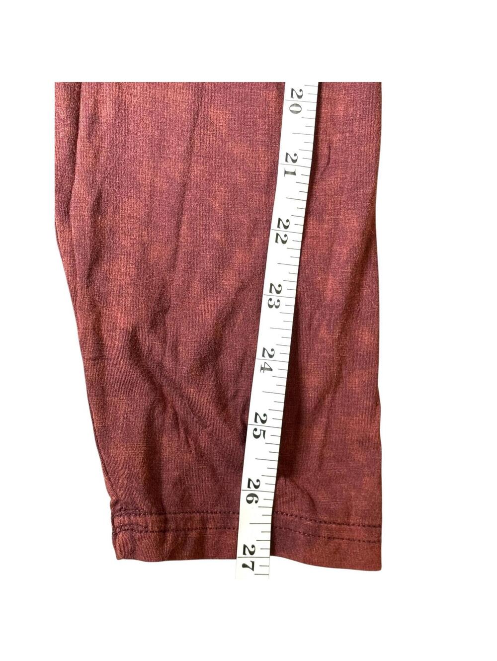 POL Burgundy Red Chunky Open Knit Duster Cardigan Sweater Womens L Pockets Boho - Picture 8 of 9